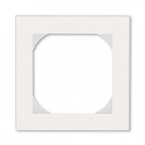 Rámeček jednonásobný s otvorem 55x55; perleťová/ledová bílá